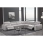 Canapé d'angle double relax électrique en cuir de buffle italien de luxe 7/8 places bestrelax Canapé d'angle double relax électrique en cuir de buffle italien de luxe 7/8 places bestrelax