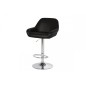 Tabouret design en simili cuir noir, CASTA Tabouret design en simili cuir noir, CASTA