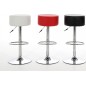 Lot de 2 tabourets design en simili cuir rouge, DUSTIN Lot de 2 tabourets design en simili cuir rouge, DUSTIN