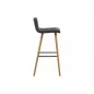 Lot de 2 tabourets design en tissu gris clair, FRAZER Lot de 2 tabourets design en tissu gris clair, FRAZER