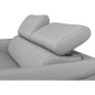 Canapé 3 places convertible en cuir italien de luxe PACHA, gris clair Canapé 3 places convertible en cuir italien de luxe PACHA, gris clair