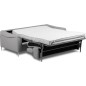 Canapé 3 places convertible en cuir italien de luxe PACHA, gris clair Canapé 3 places convertible en cuir italien de luxe PACHA, gris clair