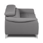 Canapé 3 places convertible en cuir italien de luxe PACHA, gris foncé Canapé 3 places convertible en cuir italien de luxe PACHA, gris foncé