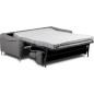 Canapé 3 places convertible en cuir italien de luxe PACHA, gris foncé Canapé 3 places convertible en cuir italien de luxe PACHA, gris foncé
