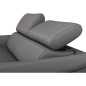 Canapé 3 places convertible en cuir italien de luxe PACHA, gris foncé Canapé 3 places convertible en cuir italien de luxe PACHA, gris foncé