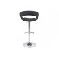 Lot de 2 tabourets design en tissu anthracite et simili cuir noir, GRECO, Gris / noir Lot de 2 tabourets design en tissu anthracite et simili cuir noir, GRECO, Gris / noir