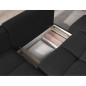 Canapé d'angle convertible en tissu bouclette gris anthracite luxe 3-4 places , angle gauche Canapé d'angle convertible en tissu bouclette gris anthracite luxe 3-4 places , angle gauche