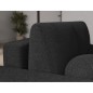 Canapé d'angle convertible en tissu bouclette gris anthracite luxe 3-4 places , angle gauche Canapé d'angle convertible en tissu bouclette gris anthracite luxe 3-4 places , angle gauche