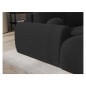 Canapé d'angle convertible en tissu bouclette gris anthracite luxe 3-4 places , angle gauche Canapé d'angle convertible en tissu bouclette gris anthracite luxe 3-4 places , angle gauche