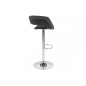 Lot de 2 tabourets design en tissu anthracite et simili cuir noir, GRECO, Gris / noir Lot de 2 tabourets design en tissu anthracite et simili cuir noir, GRECO, Gris / noir
