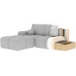Canapé d'angle convertible en tissu bouclette beige 3-4 places, VITANO , angle gauche Canapé d'angle convertible en tissu bouclette beige 3-4 places, VITANO , angle gauche