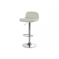 Tabouret design en simili cuir blanc, HANOVRE Tabouret design en simili cuir blanc, HANOVRE