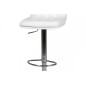 Tabouret design en simili cuir blanc, HANOVRE Tabouret design en simili cuir blanc, HANOVRE