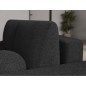 Canapé d'angle convertible en tissu bouclette anthracite 3-4 places, VITANO, angle DROIT