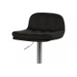 Tabouret design en simili cuir noir, HANOVRE Tabouret design en simili cuir noir, HANOVRE
