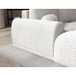 Canapé d'angle convertible en tissu bouclette blanc cassé 3-4 places, VITANO , angle droit Canapé d'angle convertible en tissu bouclette blanc cassé 3-4 places, VITANO , angle droit