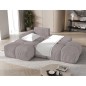 Canapé d'angle convertible en velours cottelé beige 3-4 places, VITANO , angle gauche Canapé d'angle convertible en velours cottelé beige 3-4 places, VITANO , angle gauche