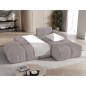 Canapé d'angle convertible en velours cottelé beige 3-4 places, VITANO , angle droit Canapé d'angle convertible en velours cottelé beige 3-4 places, VITANO , angle droit