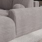 Canapé d'angle convertible en velours cottelé beige 3-4 places, VITANO , angle droit Canapé d'angle convertible en velours cottelé beige 3-4 places, VITANO , angle droit