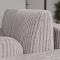 Canapé d'angle convertible en velours cottelé beige 3-4 places, VITANO , angle droit Canapé d'angle convertible en velours cottelé beige 3-4 places, VITANO , angle droit