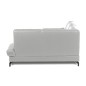 Canapé d'angle convertible en cuir italien luxe 5 places, FARZO, coffre, gris clair, angle droit Canapé d'angle convertible en cuir italien luxe 5 places, FARZO, coffre, gris clair, angle droit
