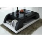 Table basse design VALINA, noir et blanc Table basse design VALINA, noir et blanc