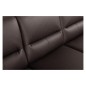 Canapé d'angle convertible en cuir italien luxe 5 places, FARZO, coffre, chocolat, angle gauche Canapé d'angle convertible en cuir italien luxe 5 places, FARZO, coffre, chocolat, angle gauche