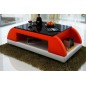 Table basse design VALINA, rouge et blanc Table basse design VALINA, rouge et blanc