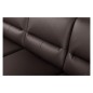 Canapé d'angle convertible en cuir italien luxe 5 places, FARZO, coffre, noir, angle droit Canapé d'angle convertible en cuir italien luxe 5 places, FARZO, coffre, noir, angle droit