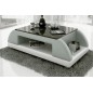 Table basse design VALINA, gris clair n°688 et blanc Table basse design VALINA, gris clair n°688 et blanc