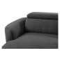 Canapé d'angle relax en tissu de luxe avec relax électrique, 5 places BEROLI, gris foncé, angle gauche Canapé d'angle relax en tissu de luxe avec relax électrique, 5 places BEROLI, gris foncé, angle gauche