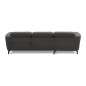 Canapé d'angle relax en tissu de luxe avec relax électrique, 5 places BEROLI, gris foncé, angle gauche Canapé d'angle relax en tissu de luxe avec relax électrique, 5 places BEROLI, gris foncé, angle gauche