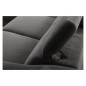 Canapé d'angle relax en tissu de luxe avec relax électrique, 5 places BEROLI, gris foncé, angle gauche Canapé d'angle relax en tissu de luxe avec relax électrique, 5 places BEROLI, gris foncé, angle gauche