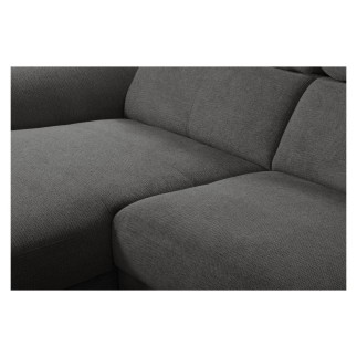 Canapé d'angle relax en cuir de luxe italien avec relax électrique, 5 places bertoni, gris clair, angle gauche - Mobilier Privé