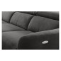 Canapé d'angle relax en tissu de luxe avec relax électrique, 5 places BEROLI, gris foncé, angle gauche Canapé d'angle relax en tissu de luxe avec relax électrique, 5 places BEROLI, gris foncé, angle gauche