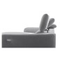 Canapé d'angle relax en tissu de luxe avec relax électrique, 5 places BEROLI, gris clair, angle gauche Canapé d'angle relax en tissu de luxe avec relax électrique, 5 places BEROLI, gris clair, angle gauche