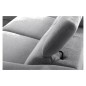 Canapé d'angle relax en tissu de luxe avec relax électrique, 5 places BEROLI, gris clair, angle gauche Canapé d'angle relax en tissu de luxe avec relax électrique, 5 places BEROLI, gris clair, angle gauche