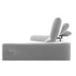 Canapé d'angle relax en tissu de luxe avec relax électrique, 5 places BEROLI, gris clair, angle gauche Canapé d'angle relax en tissu de luxe avec relax électrique, 5 places BEROLI, gris clair, angle gauche