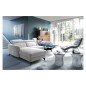 Canapé d'angle relax en tissu de luxe avec relax électrique, 5 places BEROLI, gris clair, angle gauche Canapé d'angle relax en tissu de luxe avec relax électrique, 5 places BEROLI, gris clair, angle gauche