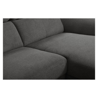 Canapé d'angle relax en cuir de luxe italien avec relax électrique, 5 places bertoni, gris clair, angle gauche - Mobilier Privé