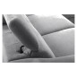 Canapé d'angle relax en tissu de luxe avec relax électrique, 5 places BEROLI, gris moyen, angle droit Canapé d'angle relax en tissu de luxe avec relax électrique, 5 places BEROLI, gris moyen, angle droit