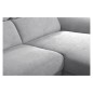 Canapé d'angle relax en tissu de luxe avec relax électrique, 5 places BEROLI, gris moyen, angle droit Canapé d'angle relax en tissu de luxe avec relax électrique, 5 places BEROLI, gris moyen, angle droit
