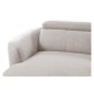 Canapé d'angle relax en tissu de luxe avec relax électrique, 5 places BEROLI, beige clair, angle gauche