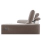 Canapé d'angle relax en tissu de luxe avec relax électrique, 5 places BEROLI, beige foncé, angle gauche