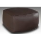 Grand pouf en simili cuir Magnum, chocolat. Grand pouf en simili cuir Magnum, chocolat.