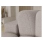 Canapé d'angle convertible en tissu bouclette beige 3-4 places, CORSO, angle gauche