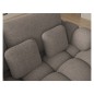 Canapé d'angle convertible en tissu bouclette taupe 3-4 places, CORSO, angle gauche Canapé d'angle convertible en tissu bouclette taupe 3-4 places, CORSO, angle gauche