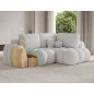 Canapé d'angle convertible en tissu bouclette taupe 3-4 places, CORSO, angle droit Canapé d'angle convertible en tissu bouclette taupe 3-4 places, CORSO, angle droit