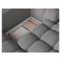 Canapé d'angle convertible en tissu bouclette gris foncé 3-4 places, CORSO, angle gauche Canapé d'angle convertible en tissu bouclette gris foncé 3-4 places, CORSO, angle gauche