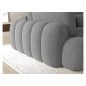Canapé d'angle convertible en tissu bouclette gris foncé 3-4 places, CORSO, angle gauche Canapé d'angle convertible en tissu bouclette gris foncé 3-4 places, CORSO, angle gauche